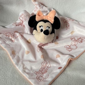 Ms Mouse Personalized Plush Lovey/"NoJo" Security Blanket/Licensed Character/Cartoon Mouse/Baby Shower/Christmas/Birthday/Easter Gift