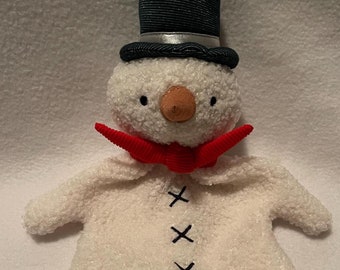 Snowman Plush Personalized Lovey/Embroidered Baby Security Blanket
