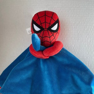 Spider Web Guy Personalized Plush Lovey/Web Man Security Blanket/&quot;NoJo&quot; Child&#39;s Hero Snuggle/Baby Shower/Christmas/Easter/Birthday Gift