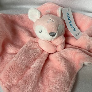 Fawn Lovey personalized Plush Girl Deer Floral Lovey Carter s Security Blanket baby Snuggle baby Shower christmas easter birthday Gift Etsy