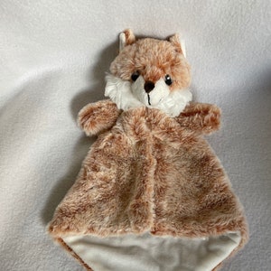 Fox Lovey Personalized Lovey/Wildlife Security Blanket/&quot;Little Elska&quot; Plush Baby Snuggle/Baby Shower/Christmas/Birthday/Easter Gift