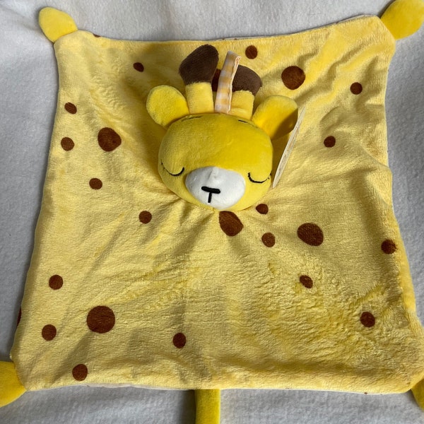 Bébé girafe personnalisé Lovey-Teether-Hochet/"Bubby Boo"/Couverture de sécurité/Peluche Sensory Snuggle/Baby Shower/Noël/Anniversaire/Cadeau de Pâques
