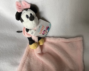 Mädchen-Maus personalisierte Plüsch Lovey / Gestickte Baby-Decke