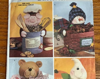 UNCUT-Butterick Holiday Baskets Sewing Pattern 3614/Vintage 2002/Brand New