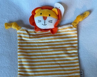 Lion Personalized Sensory Lovey/Embroidered Baby Security Blanket