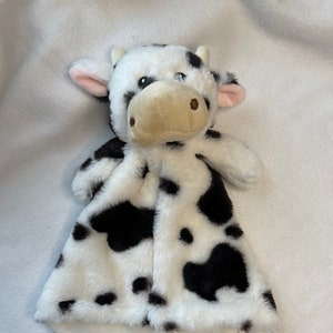Cow Personalized Plush Lovey/Calf Security Blanket/&quot;Little Elska&quot; Cow Snuggle/Farm Animal Lovey/Baby Shower/Christmas/Easter/Birthday Gift
