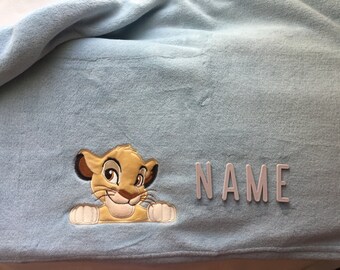 personalized lion king baby blanket