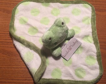 PERSONALIZED Infant Baby Security Snuggly Blankie Frog Ribbit Gund