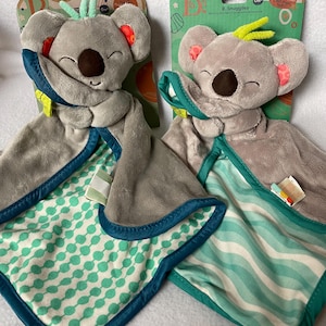 Smiling Koala Bear Personalized Plush Lovey/Baby Bear Security Blanket/Baby Snuggle/Baby Shower/Birthday/Easter/Christmas Gift