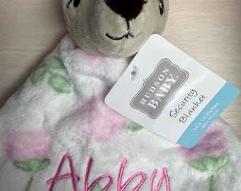 Baby Girl Deer With Bow Personalized Plush Lovey/embroidered