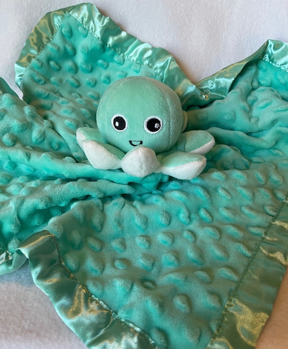 Octopus Plush Personalized Lovey sensory Baby Xlarge Security Blanket green or Pink baby Shower christening christmas birthday easter Gift Etsy Canada