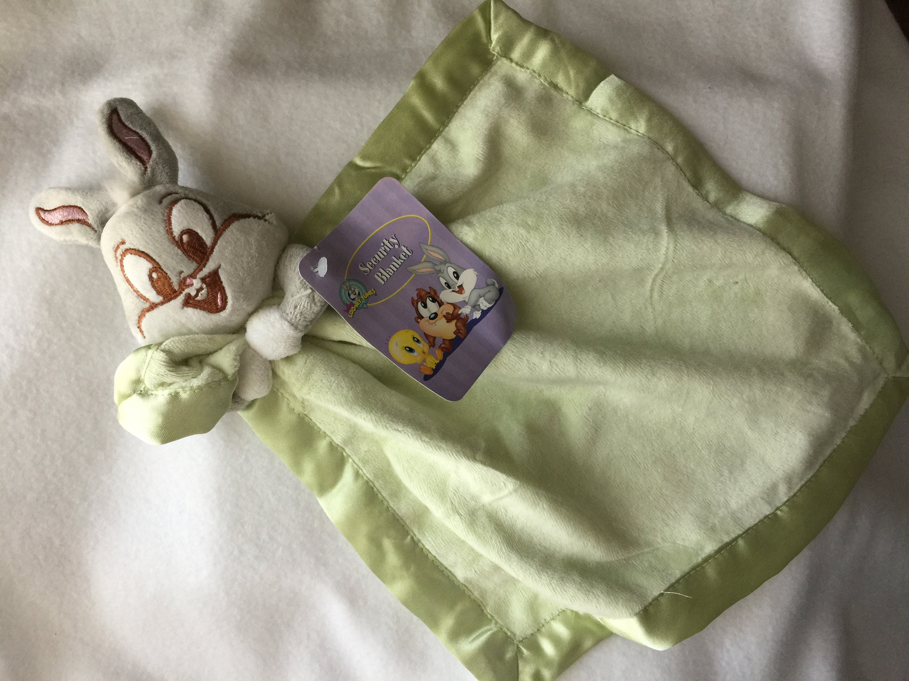 Bugs Bunny and Blanket Personalized Plush Lovey Warner Etsy