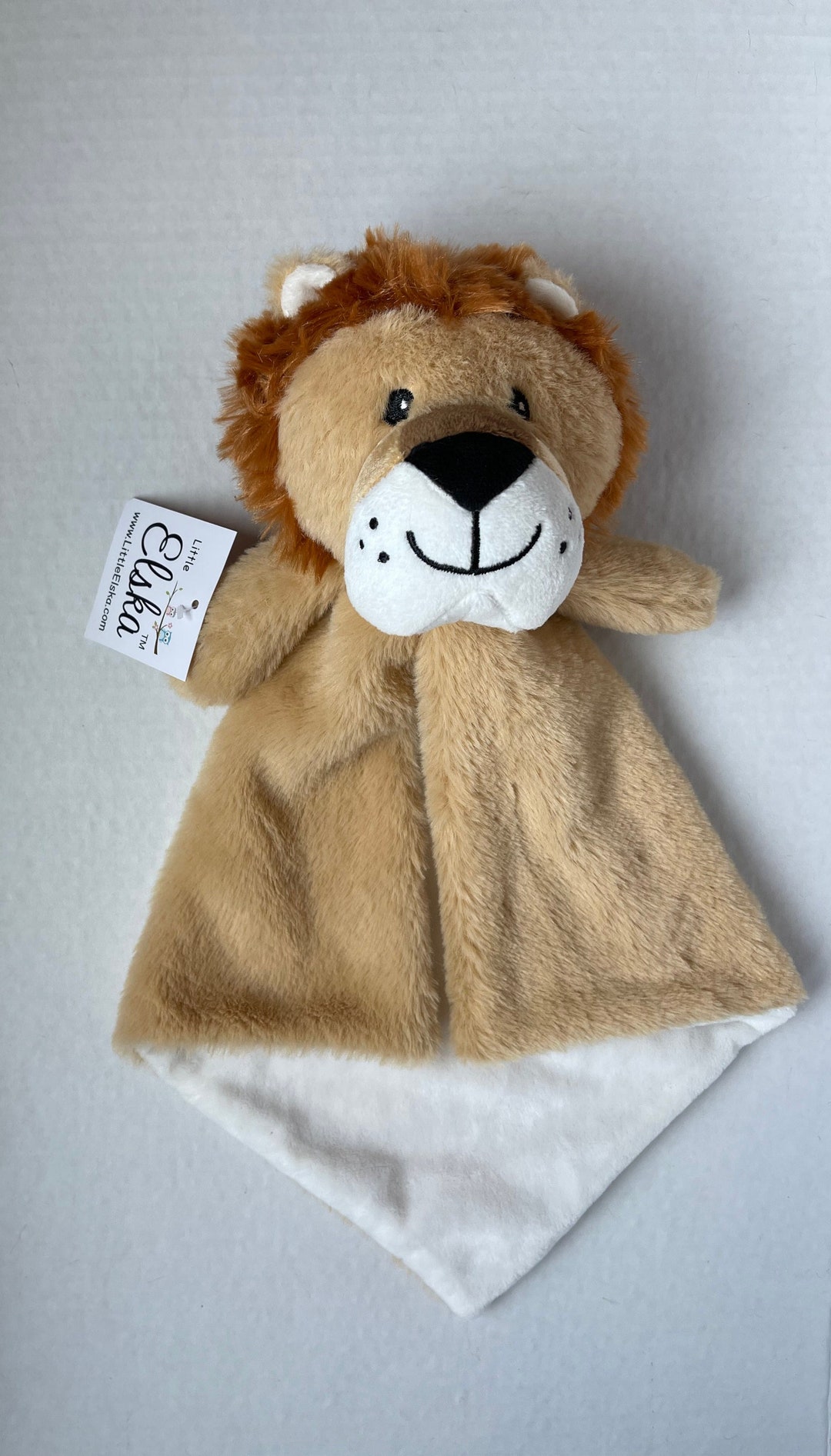 Personalized Lion Plush Lovey/embroidered Baby Security Blanket - Etsy