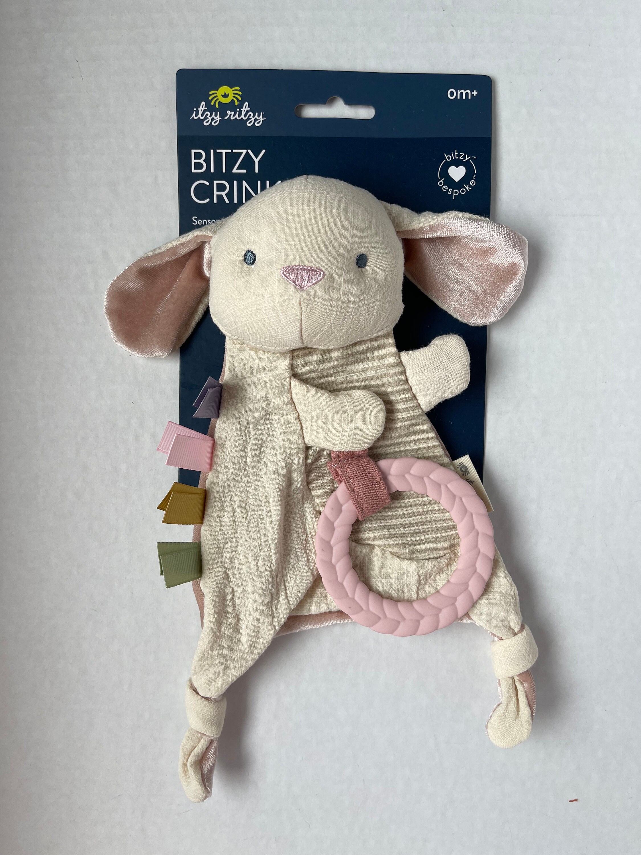 Itzy Lovey™ Plush and Teether Toy - Ana the Bunny