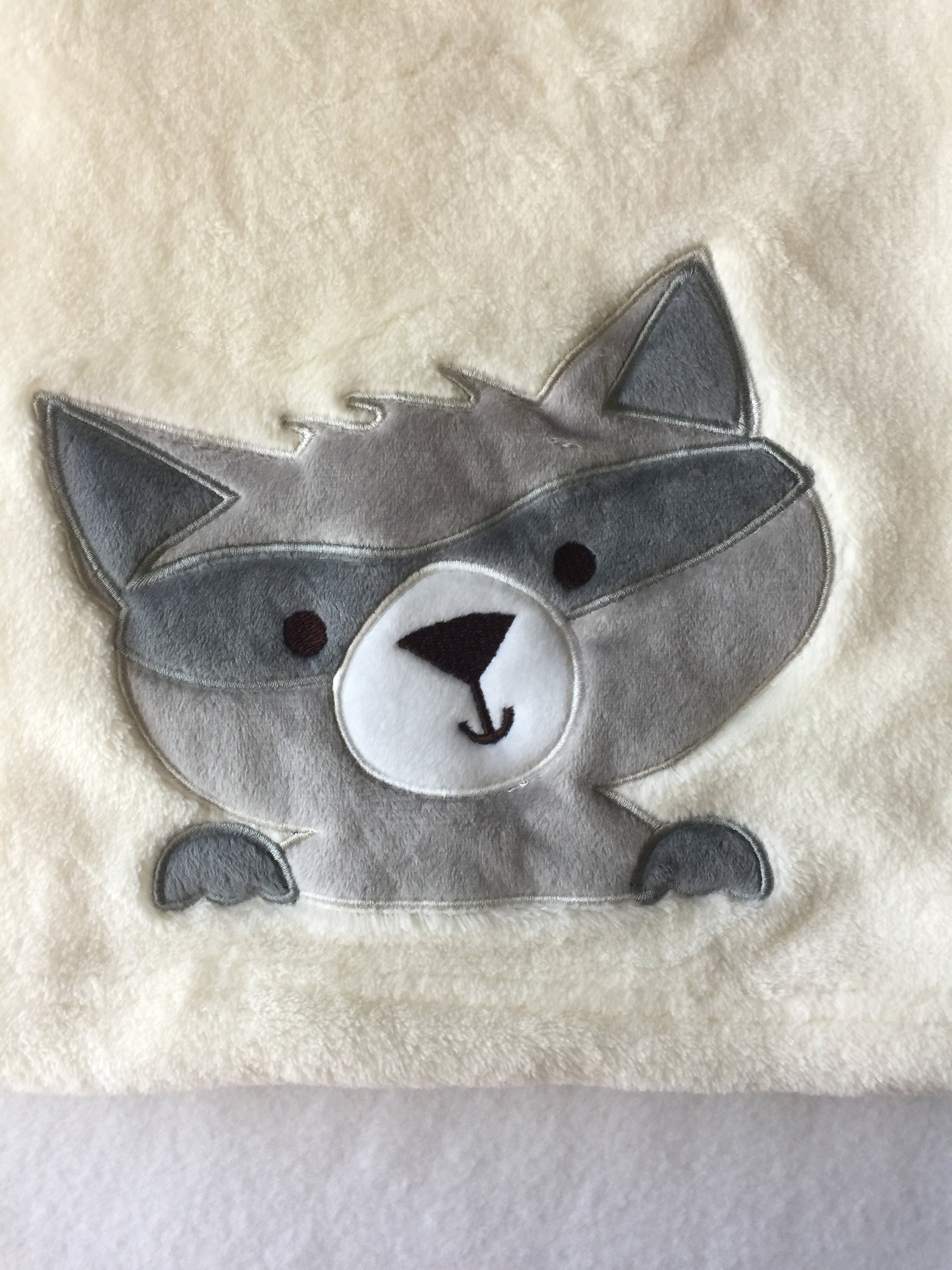 Baby Raccoon Blanket Personalized Bedtime Etsy