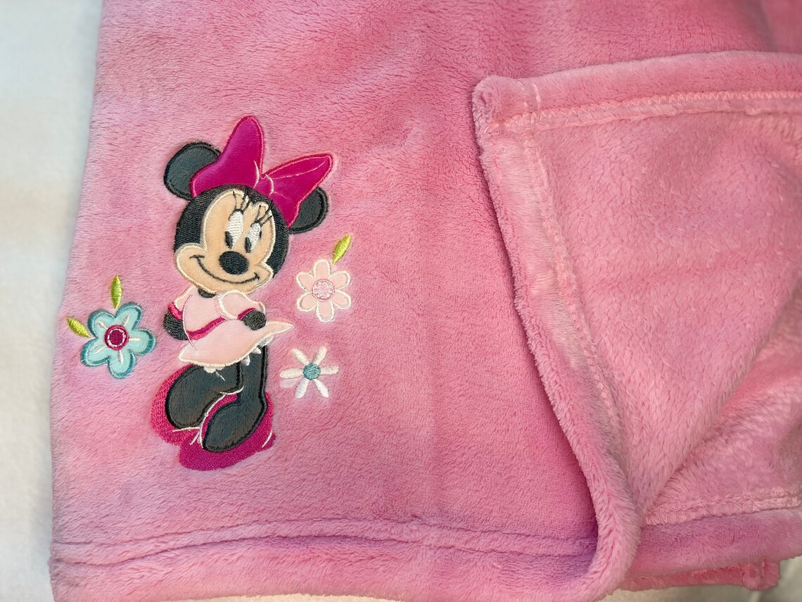 Minnie Mouse Disney Baby Blanket Personalized/nojo Baby Etsy
