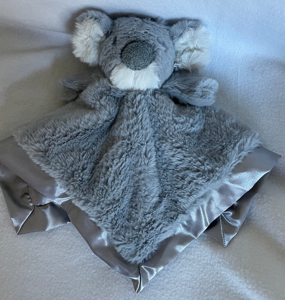 Personalized Koala Bear Plush Lovey: Embroidered Baby Security