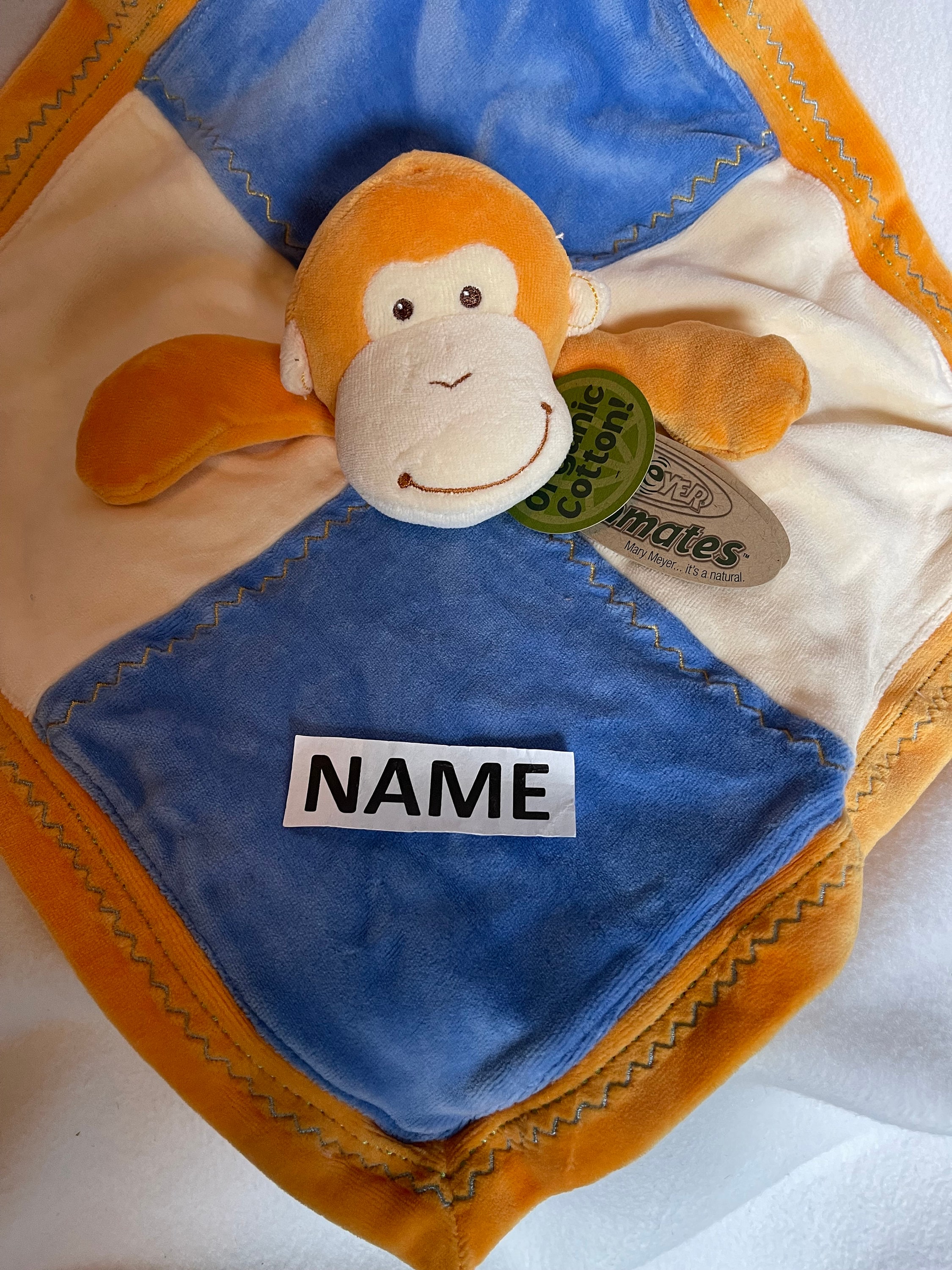 Mary Meyer Putty Nursery Stuffed Animal Security Blanket, 33 X 33