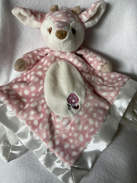 Fawn Plush Xlarge Personalized Lovey With Tail douglas Lil Snugglers Pink Deer Security Blanket baby Shower christmas birthday Snuggle Etsy Canada