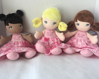 Personalized Rag Doll: Ebba Cuddly First Dolly, Embroidered Name