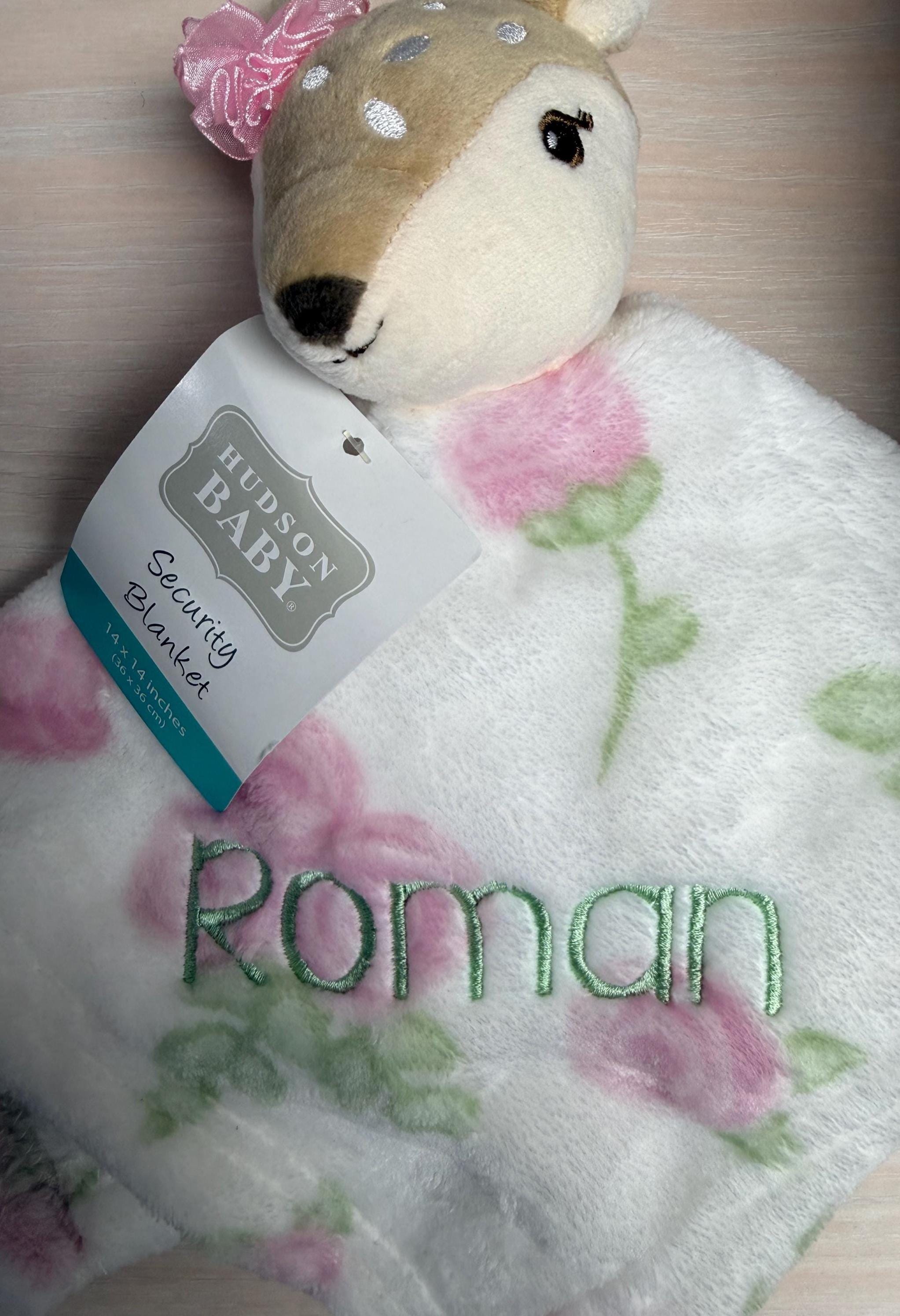 Baby Girl Deer With Bow Personalized Plush Lovey/embroidered