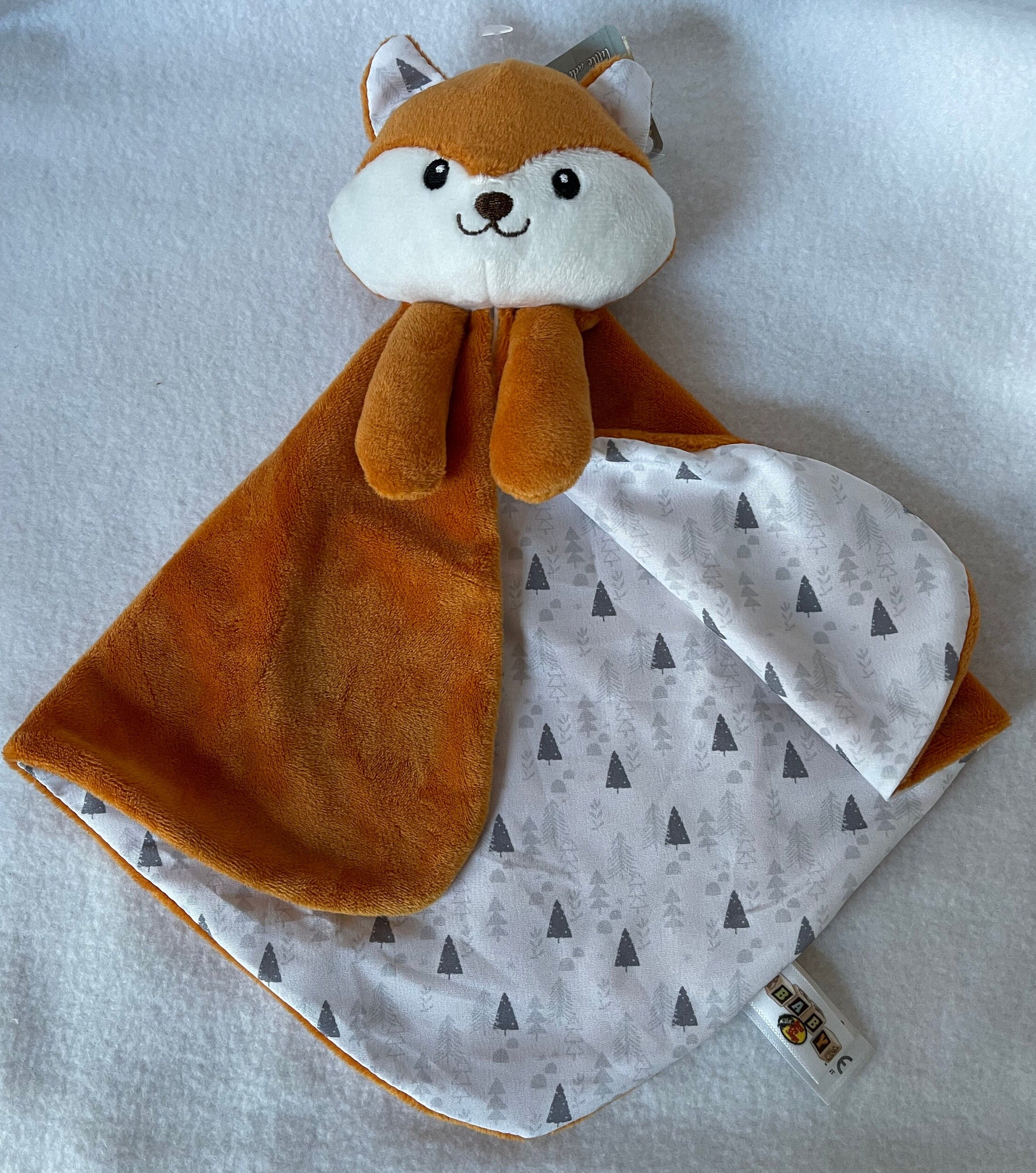 Fox Plush Lovey bass Pro Shops Personalized Security Blanket wildlife Baby Snuggle baby Shower christmas birthday easter Baby Gift Etsy