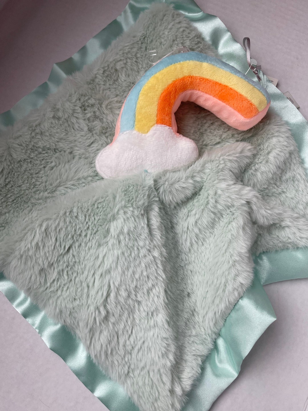 Onesies Rainbow Colored Plush Blanket