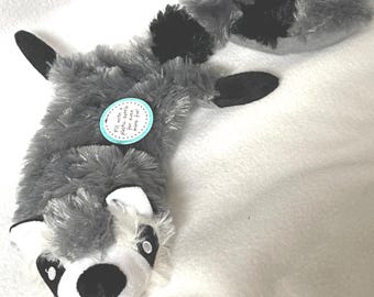 Pet Toy/Personalized Stuffless Lemur With Squeaker/Embroidered/19 inch