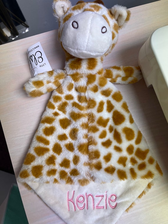 Baby Giraffe Personalized Lovey little Elska Security Blanket baby Wildlife Snuggle zoo Animal baby Shower christmas easter birthday Gift Etsy Canada