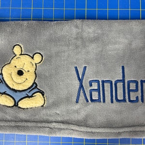 Smiling Kind Bear Baby Blanket Personalized/&quot;Lambs & Ivy&quot;/Kind Cartoon Bear Blanket/Baby Shower/Christening/Birthday/Christmas Gift