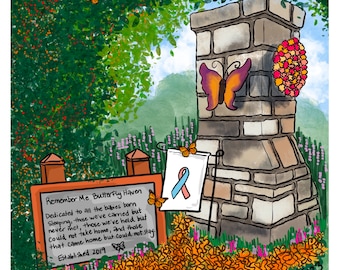 Remember Me Butterfly Haven Print | 8x10 Art Print