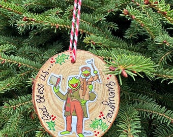 Christmas Carol Ornament | Kermit | God Bless Us Everyone