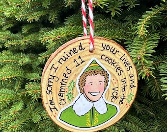 Elf Ornament | Sorry I ruined your lives and crammed 11 cookies in the VCR