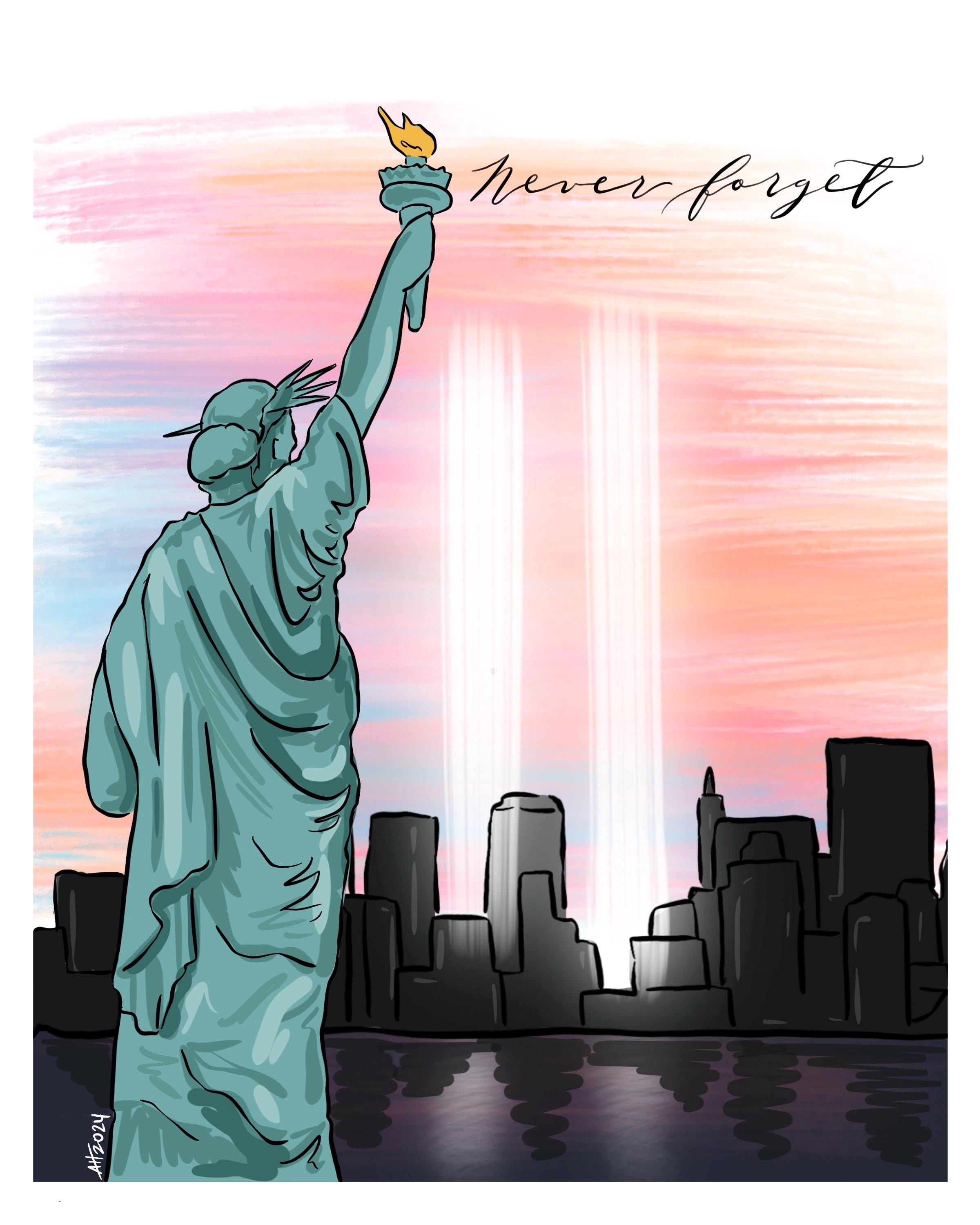 9/11 Memorial Print | Never Forget | September 11th - Etsy