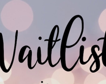 WAITLIST SLOT | Custom Memorial Portrait
