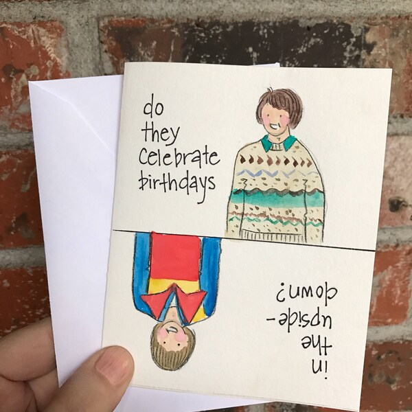 Stranger Things Birthday Card - Birthdays in the Upside Down