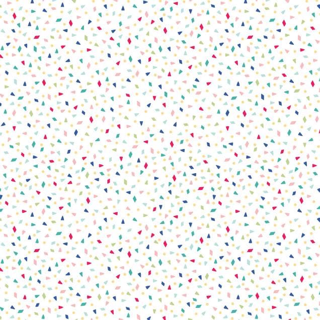 Maywood Studios-Kimberbell-Basic-Tufted-Confetti-MAS9200-Z (White with confetti)-CT1135186-100% quality cotton