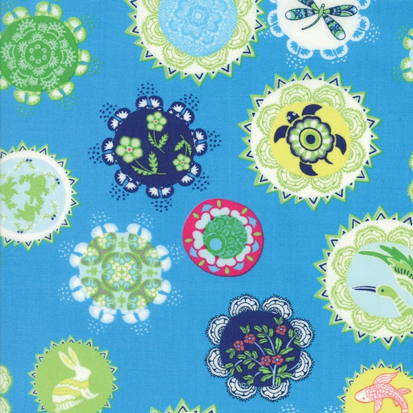 United Notions- Moda-Manderley Fabric by Franny & Jane  Pattern 47500 16- CT118926- 100% Quality Cotton Yardage