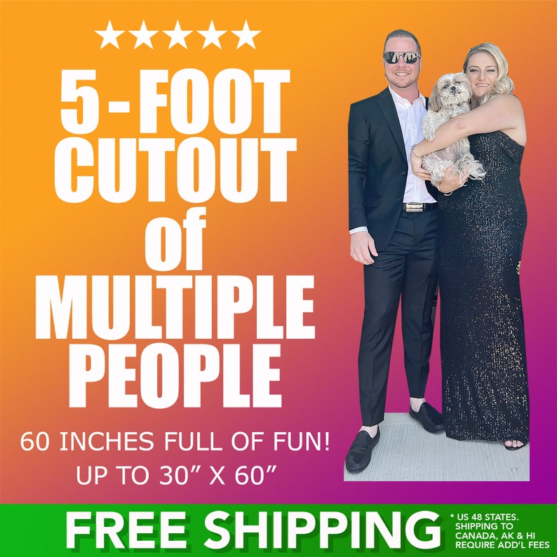 LIFESIZE CUTOUTS USA & Canada, New Spring Sale Prices 1 Rated since 2008. Free Shipping, Free Graphics, Photo Editing, Any size up to 72 image 6