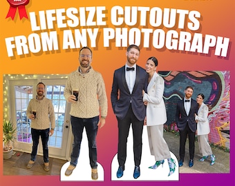 LIFESIZE CUTOUTS! USA & Canada, New Spring Sale Prices! #1 Rated since 2008. Free Shipping, Free Graphics, Photo Editing, Any size up to 72"