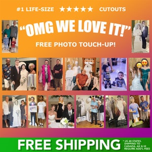 LIFESIZE CUTOUTS USA & Canada, New Spring Sale Prices 1 Rated since 2008. Free Shipping, Free Graphics, Photo Editing, Any size up to 72 image 2