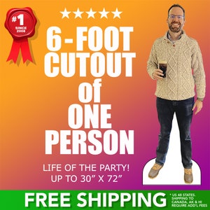 LIFESIZE CUTOUTS USA & Canada, New Spring Sale Prices 1 Rated since 2008. Free Shipping, Free Graphics, Photo Editing, Any size up to 72 image 3