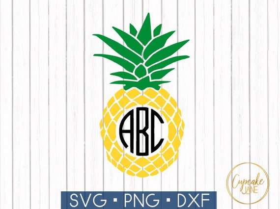 Download Classic Pineapple Monogram Svg Instant Digital Download Etsy