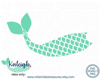 Mermaid Tail SVG, Instant & Digital Download, For Silhouette and Cricut, PNG, Studio.3, DIY, Personal and Commercial Use, Summer, Beach, 031