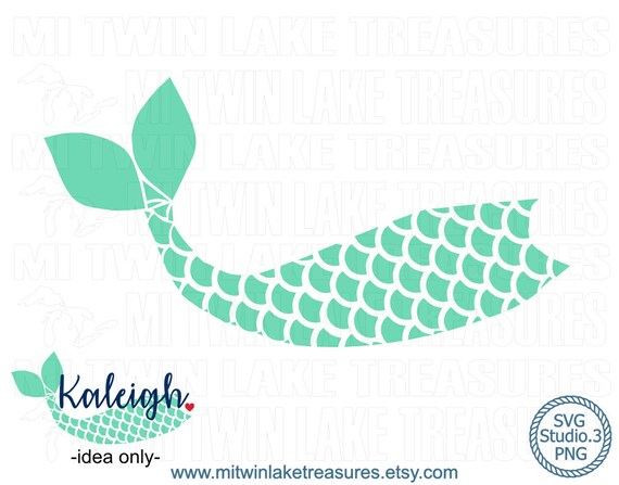 Mermaid Tail SVG Instant & Digital Download For Silhouette