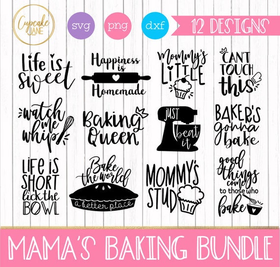 Mama S Baking Svg Bundle Instant Digital Download For Etsy