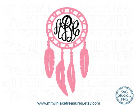 Dream Catcher Monogram SVG Instant & Digital Download For ...