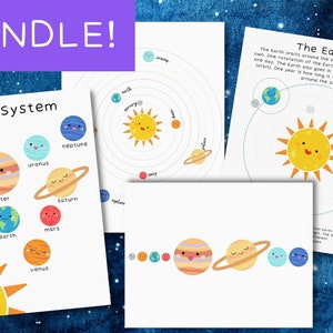 Solar System Printable | Space Science Printable | Planet Printable | Kids Science | Kids Planets | Homeschool Science | Planets Homeschool
