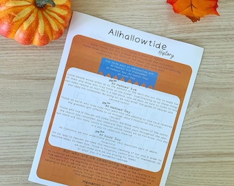 All Saints Day Catholic kids activity printable worksheet Digital Catholic homeschool worksheet catechism Sunday School preschool liturgical