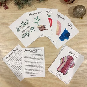 Jesse Tree Advent Cards | Catholic Advent | Advent Calendar | Catholic Christmas | Catholic gift | Christian Christmas